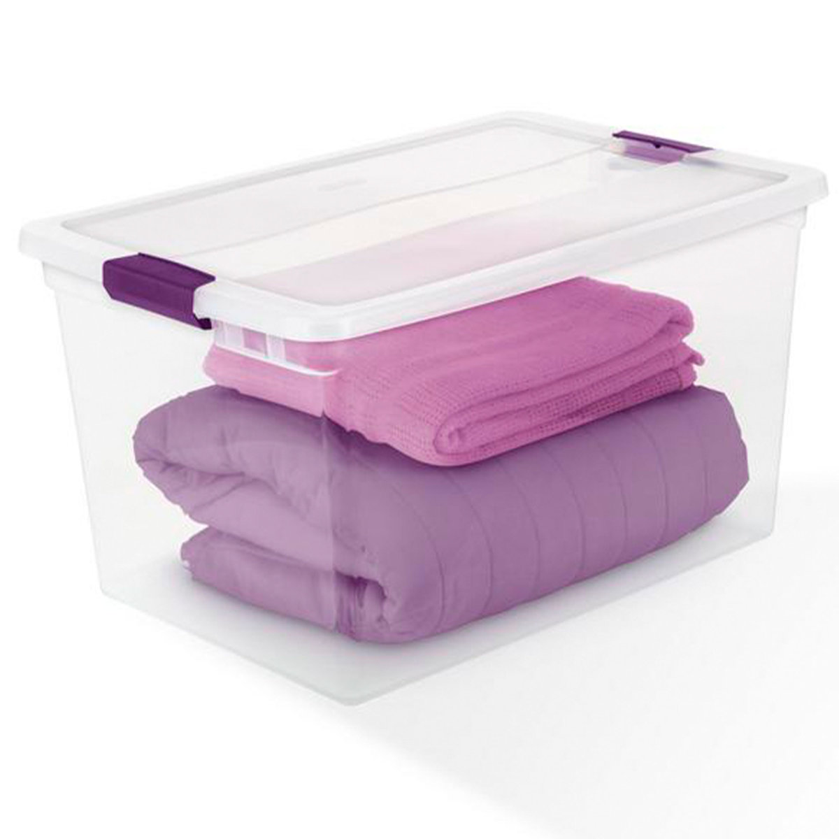 Sterilite Plastic Latching Handle Storage Container Tote